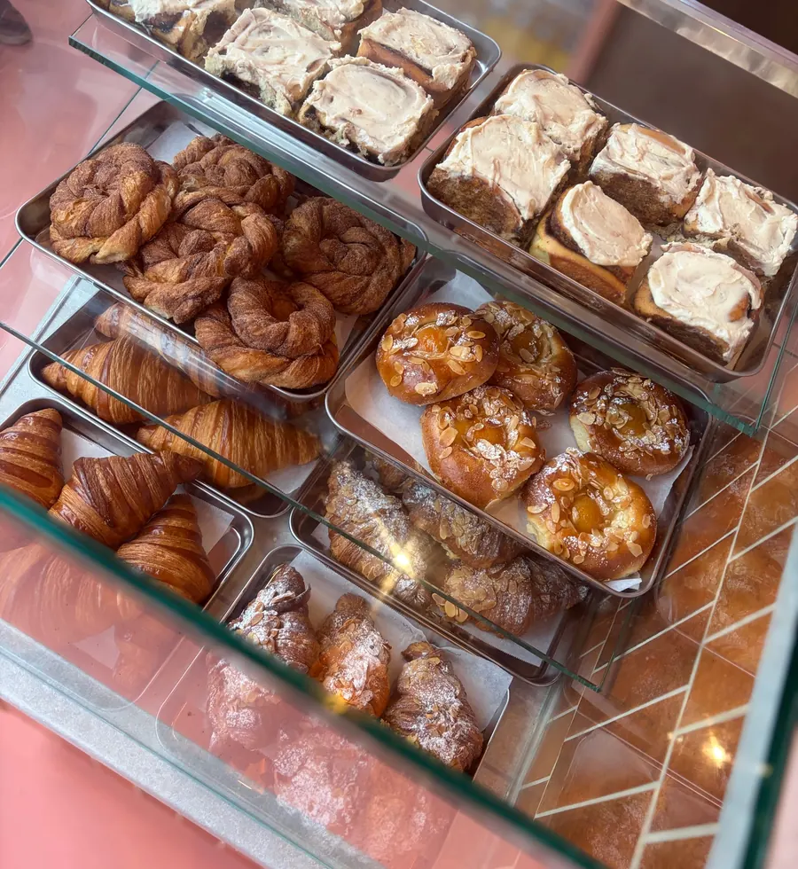 Trays of croissants and pastries from The Butterholic